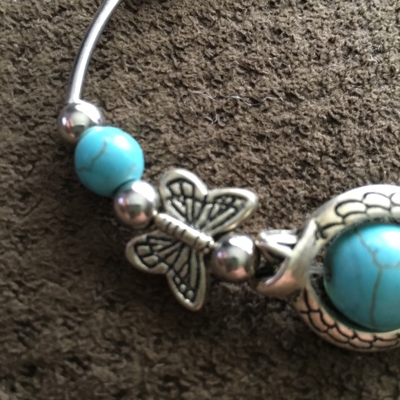 Bracelet-turquoise & silver - Picture 3 of 6